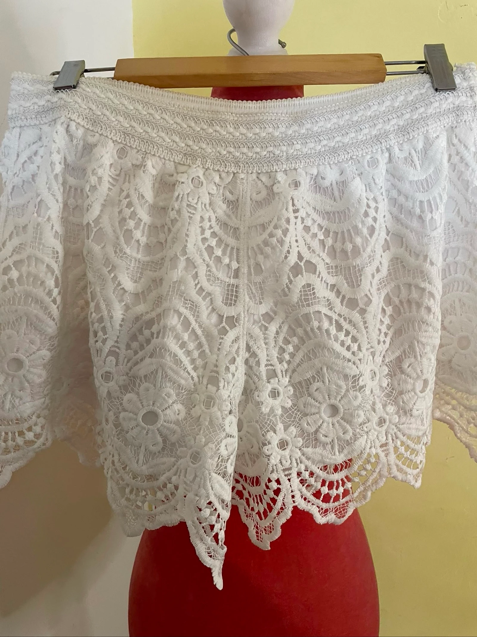 Short Branco em Renda – photo 5